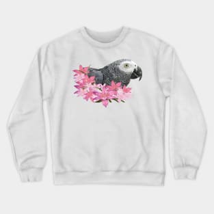 Gray parrot Crewneck Sweatshirt